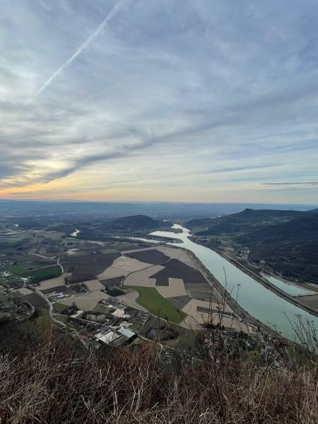 Vue depuis le belvédère des fils Vue sur le Rhône